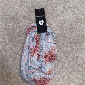 a colorful infinity scarf